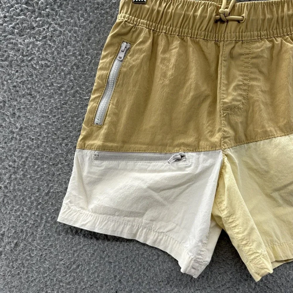 Wonder Nation Shorts Boys Size Small Beige Color Block Casual Shorts Boys Size S